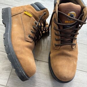 Brahma Tan Leather Work Boots – Size 12 | Rugged & Reliable
